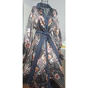 Denim and Flower colored dress